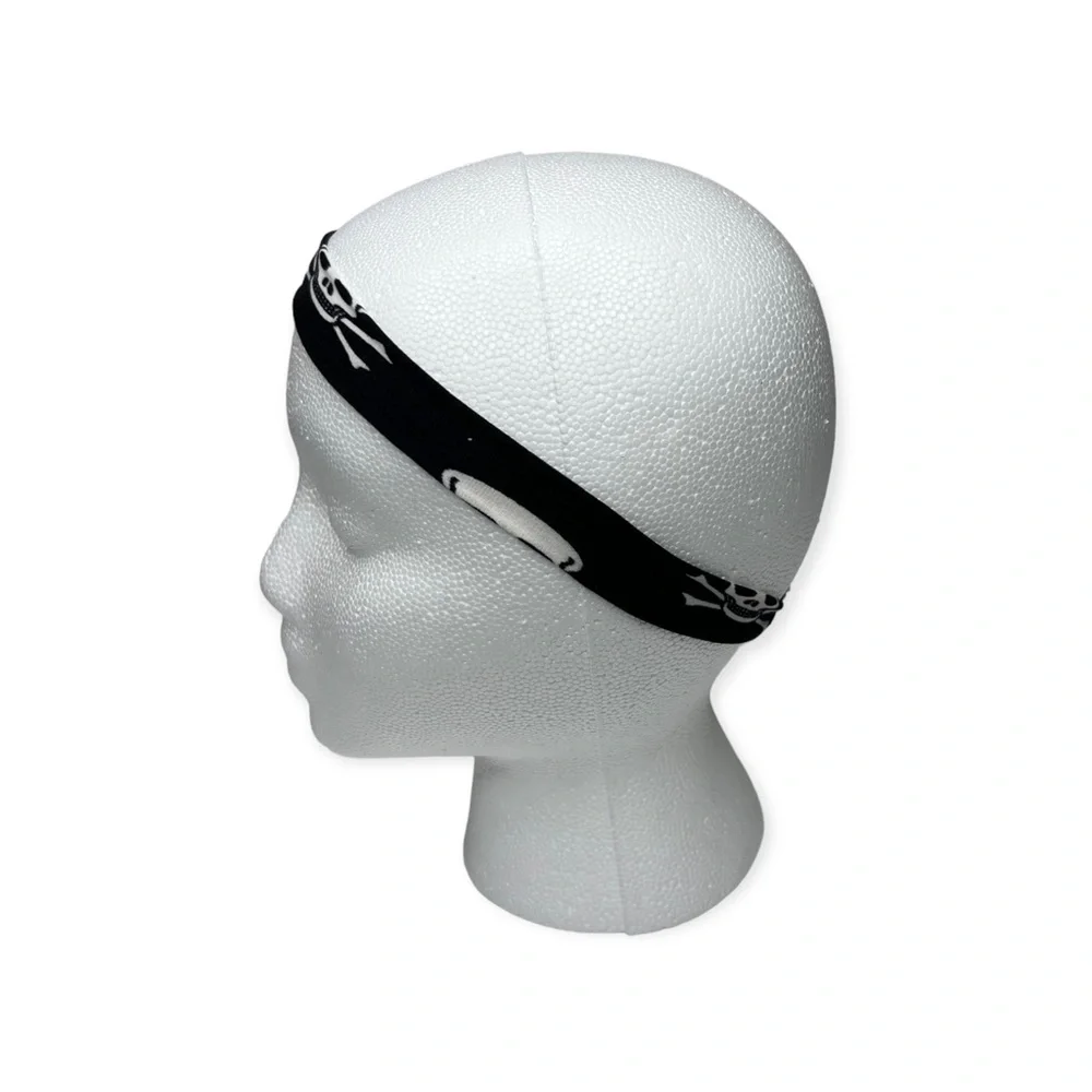Buskins Skull Headband/Bracelet/Ponytail Holder OS